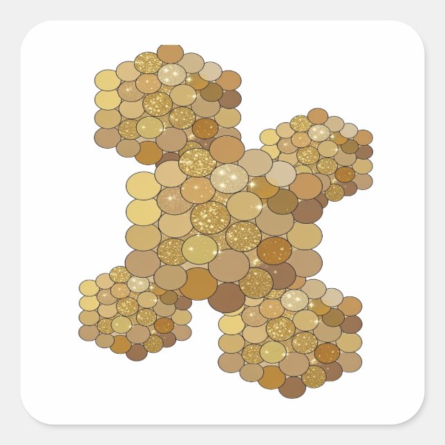 Calcomanía de impresión Original Gold SPARKLE (Anverso)