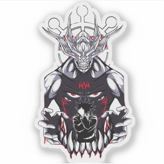 🌑 Calcomanía de Invocador de Sombras – Vinilo Ins (Anverso)