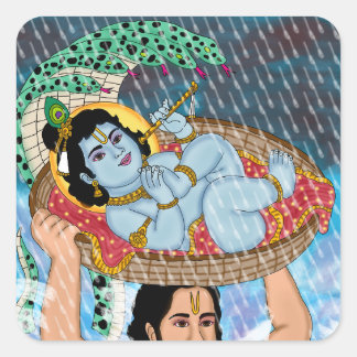 Calcomanía de Krishna & Vasudeva