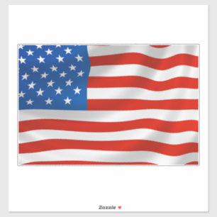 CALCOMANÍA DE LA BANDERA AMERICANA PATRÓTICA