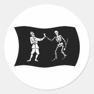 Calcomanía de la bandera de Bartholomew Roberts
