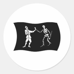 Calcomanía de la bandera de Bartholomew Roberts