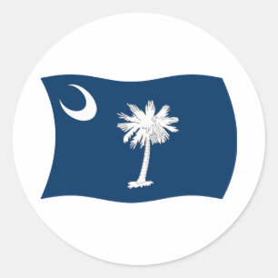 Calcomanía de la bandera de Carolina del Sur