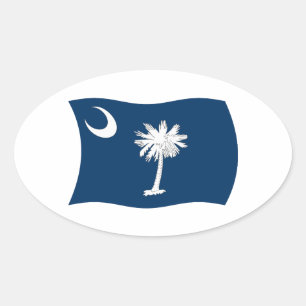 Calcomanía de la bandera de Carolina del Sur