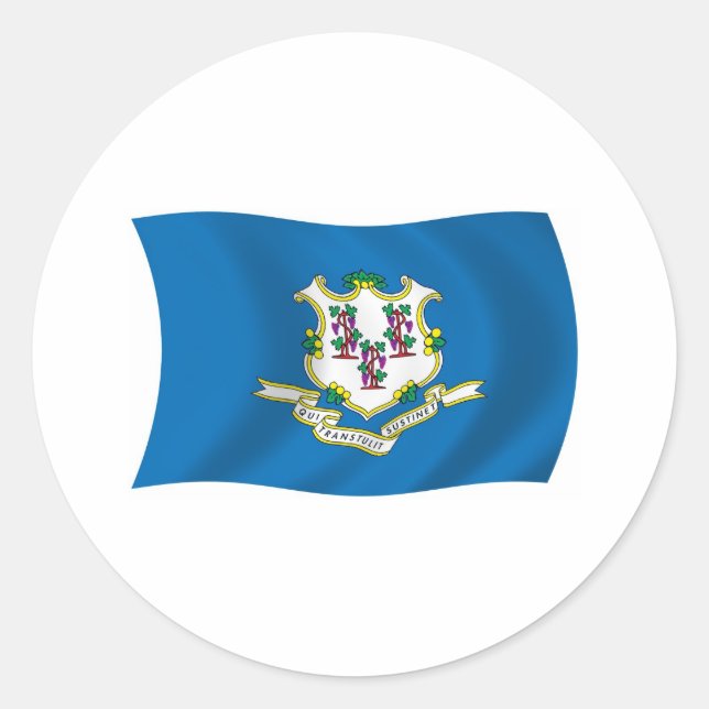 Calcomanía de la bandera de Connecticut (Anverso)