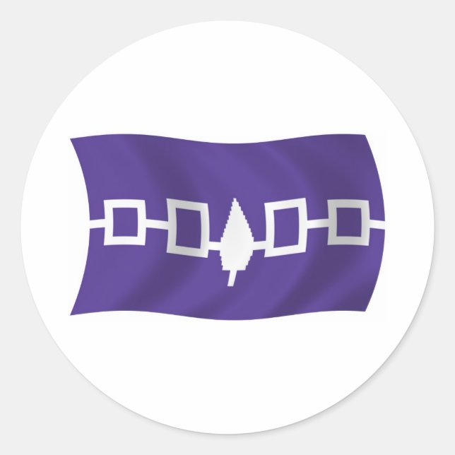 Calcomanía de la bandera de la Confederación Iroqu (Anverso)