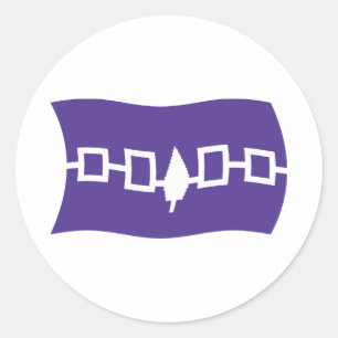 Calcomanía de la bandera de la Confederación Iroqu
