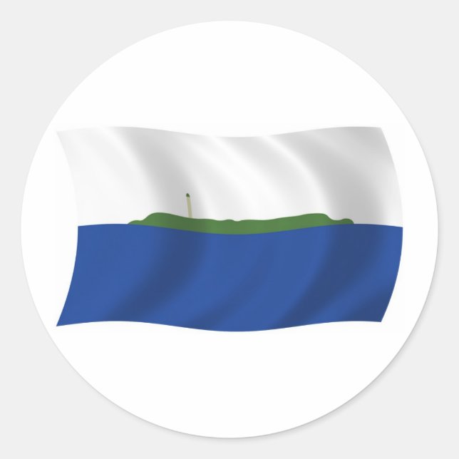 Calcomanía de la bandera de la isla de Navassa (Anverso)