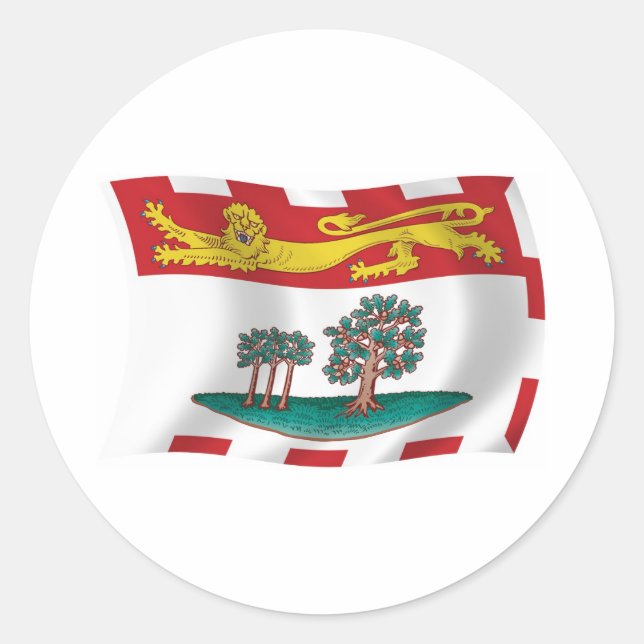 Calcomanía de la bandera de la Isla del Príncipe E (Anverso)