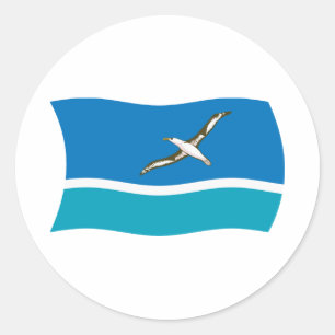 Calcomanía de la bandera de la Isla Midway