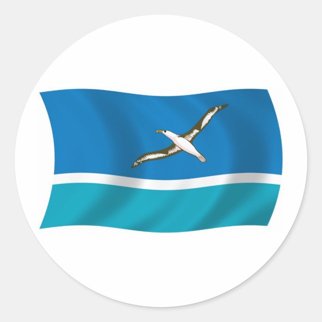 Calcomanía de la bandera de la Isla Midway (Anverso)