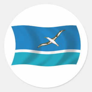 Calcomanía de la bandera de la Isla Midway