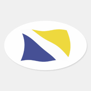 Calcomanía de la bandera de la minoría alemana del