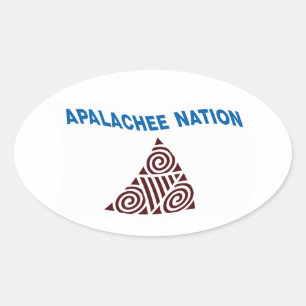 Calcomanía de la bandera de la nación Apalachee