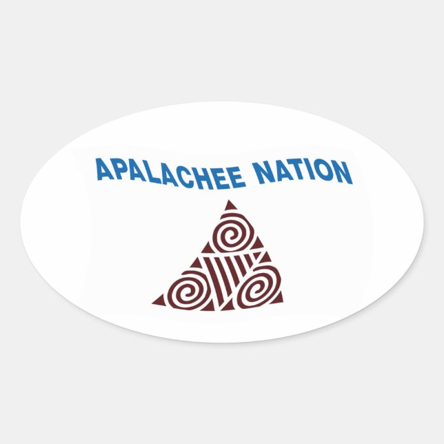 Calcomanía de la bandera de la nación Apalachee (Anverso)