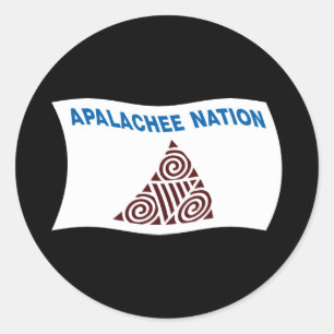 Calcomanía de la bandera de la nación Apalachee