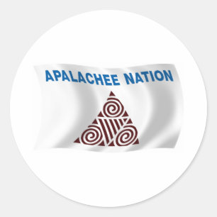 Calcomanía de la bandera de la nación Apalachee