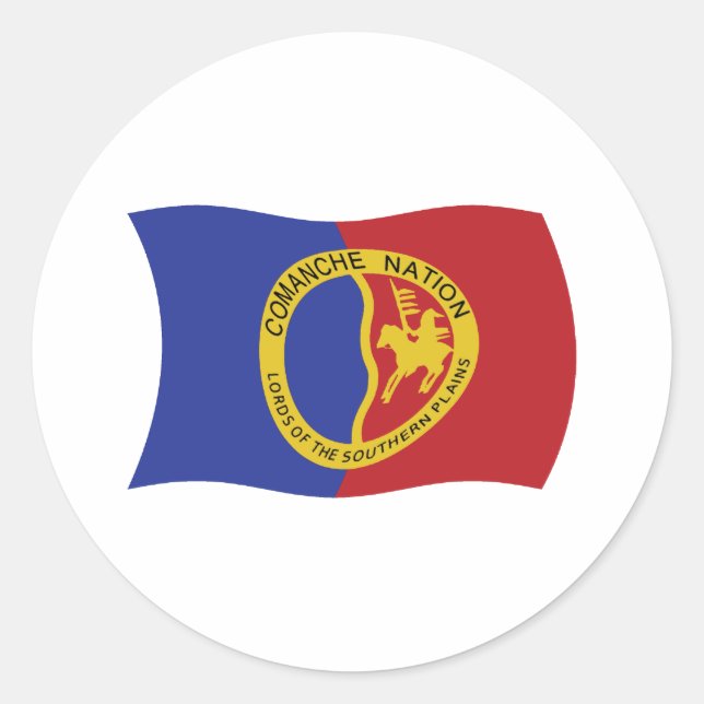 Calcomanía de la bandera de la Nación Comanche (Anverso)