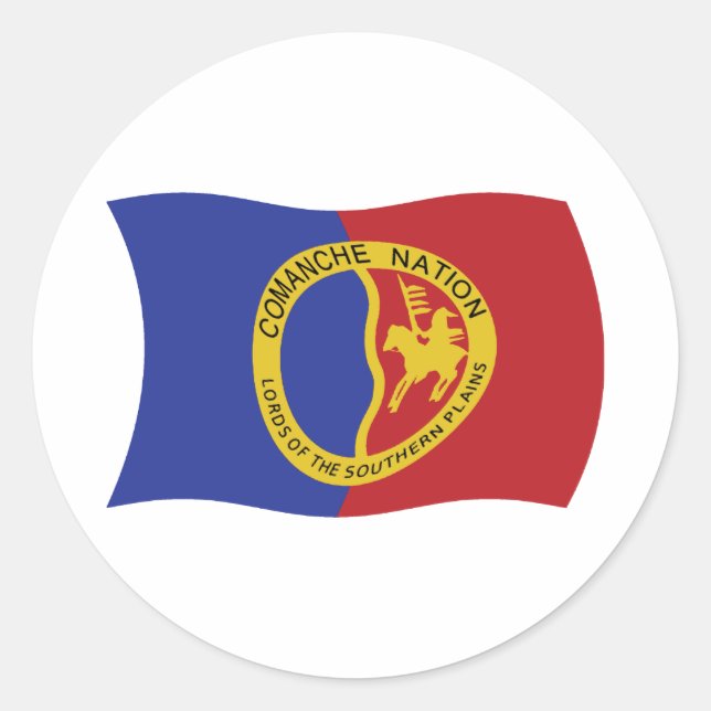 Calcomanía de la bandera de la Nación Comanche (Anverso)