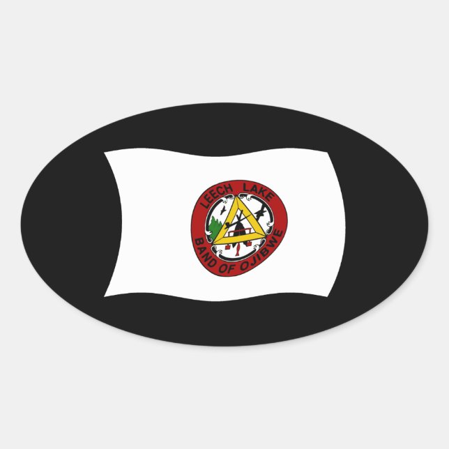 Calcomanía de la bandera de la reserva de Leech La (Anverso)