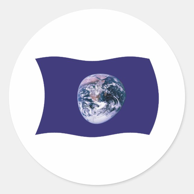 Calcomanía de la bandera de la Tierra (Anverso)