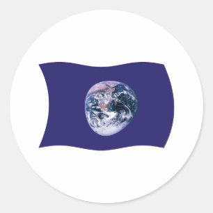 Calcomanía de la bandera de la Tierra