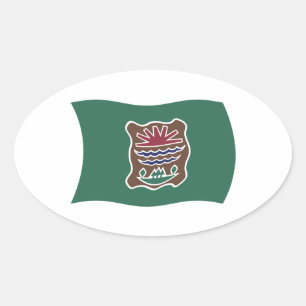 Calcomanía de la bandera de la tribu Abenaki
