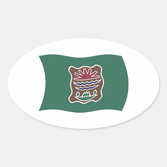 Calcomanía de la bandera de la tribu Abenaki (Anverso)