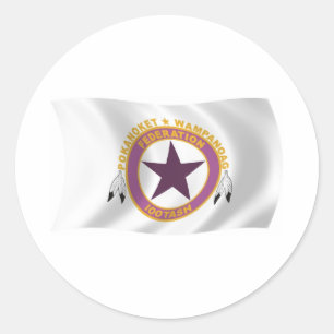 Calcomanía de la bandera de la tribu Wampanoag