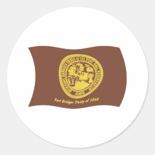 Calcomanía de la bandera de las tribus Shoshone Ba
