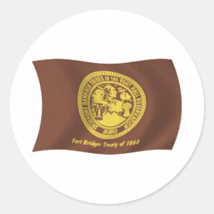 Calcomanía de la bandera de las tribus Shoshone Ba