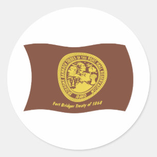 Calcomanía de la bandera de las tribus Shoshone Ba