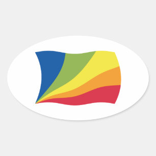 Calcomanía de la bandera de Lingua Franca Nova