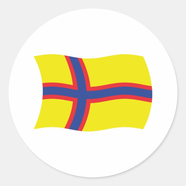 Calcomanía de la bandera de los finlandeses de Ing (Anverso)