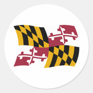 Calcomanía de la bandera de Maryland