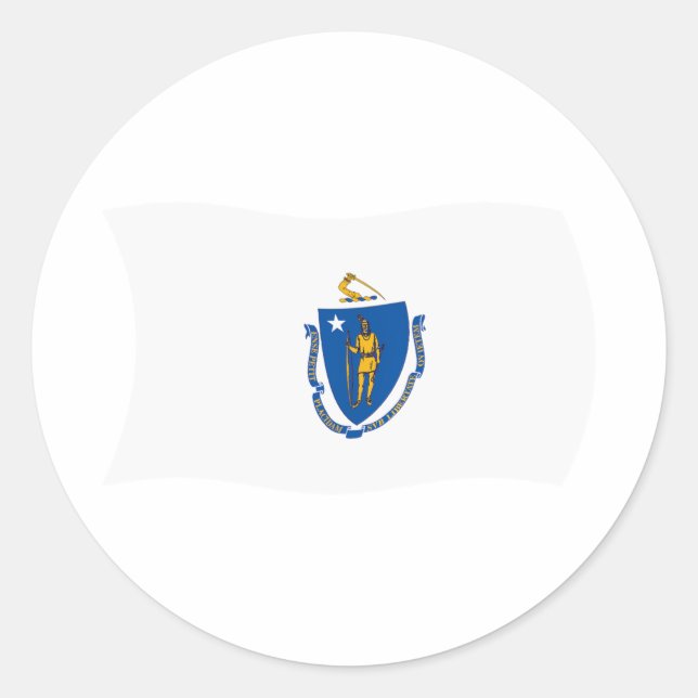 Calcomanía de la bandera de Massachusetts (Anverso)