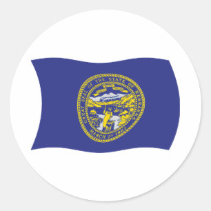 Calcomanía de la bandera de Nebraska