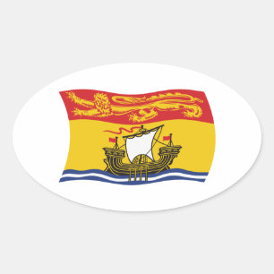 Calcomanía de la bandera de Nuevo Brunswick