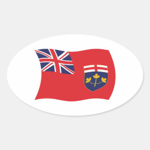 Calcomanía de la bandera de Ontario