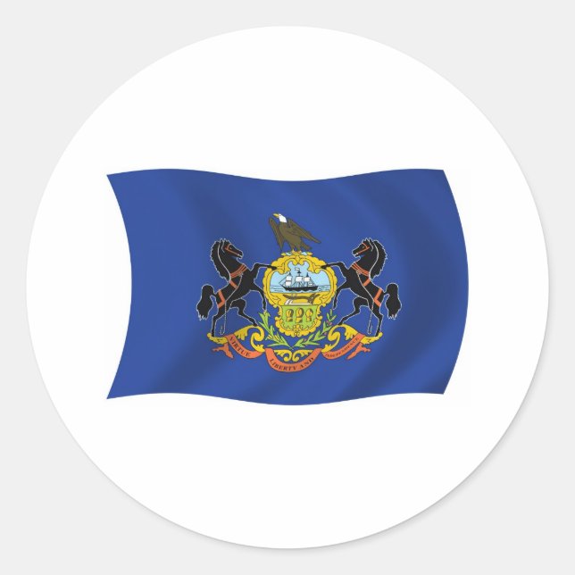 Calcomanía de la bandera de Pensilvania (Anverso)