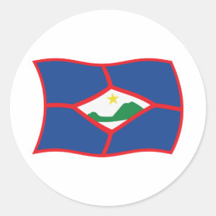 Calcomanía de la bandera de Sint Eustatius