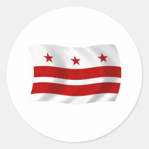 Calcomanía de la bandera de Washington D.C.