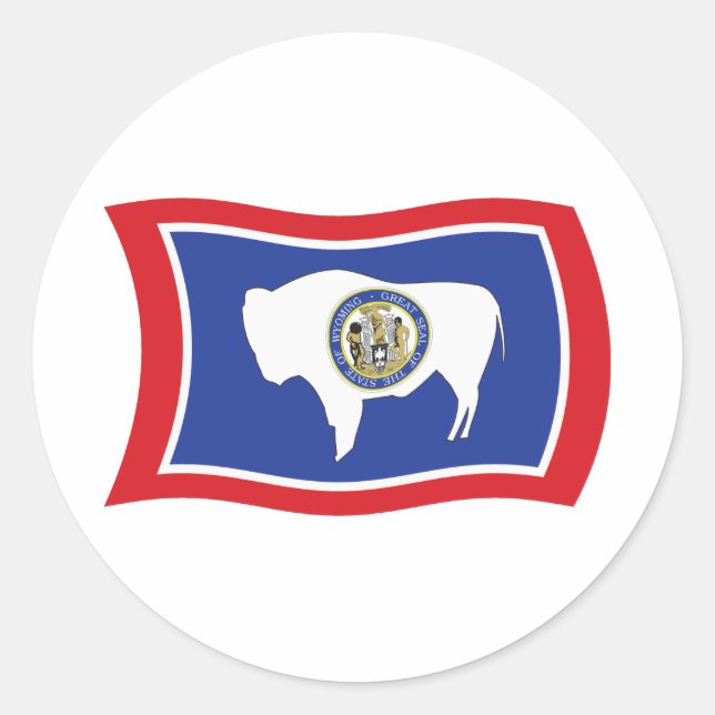 Calcomanía de la bandera de Wyoming (Anverso)