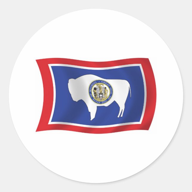 Calcomanía de la bandera de Wyoming (Anverso)