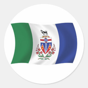 Calcomanía de la bandera de Yukon