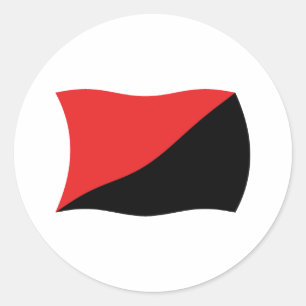 Calcomanía de la bandera del anarcosindicalismo