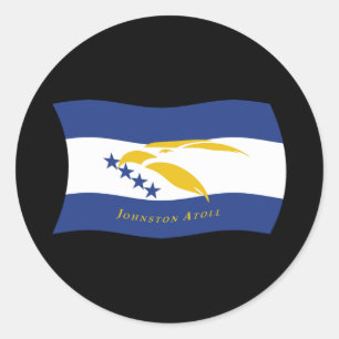 Calcomanía de la bandera del atolón Johnston