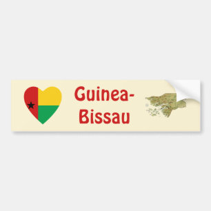 Calcomanía de la bandera del corazón + mapa de Gui