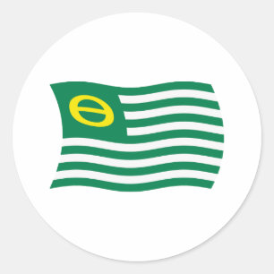 Calcomanía de la bandera del movimiento ecologista