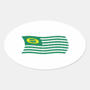 Calcomanía de la bandera del movimiento ecologista